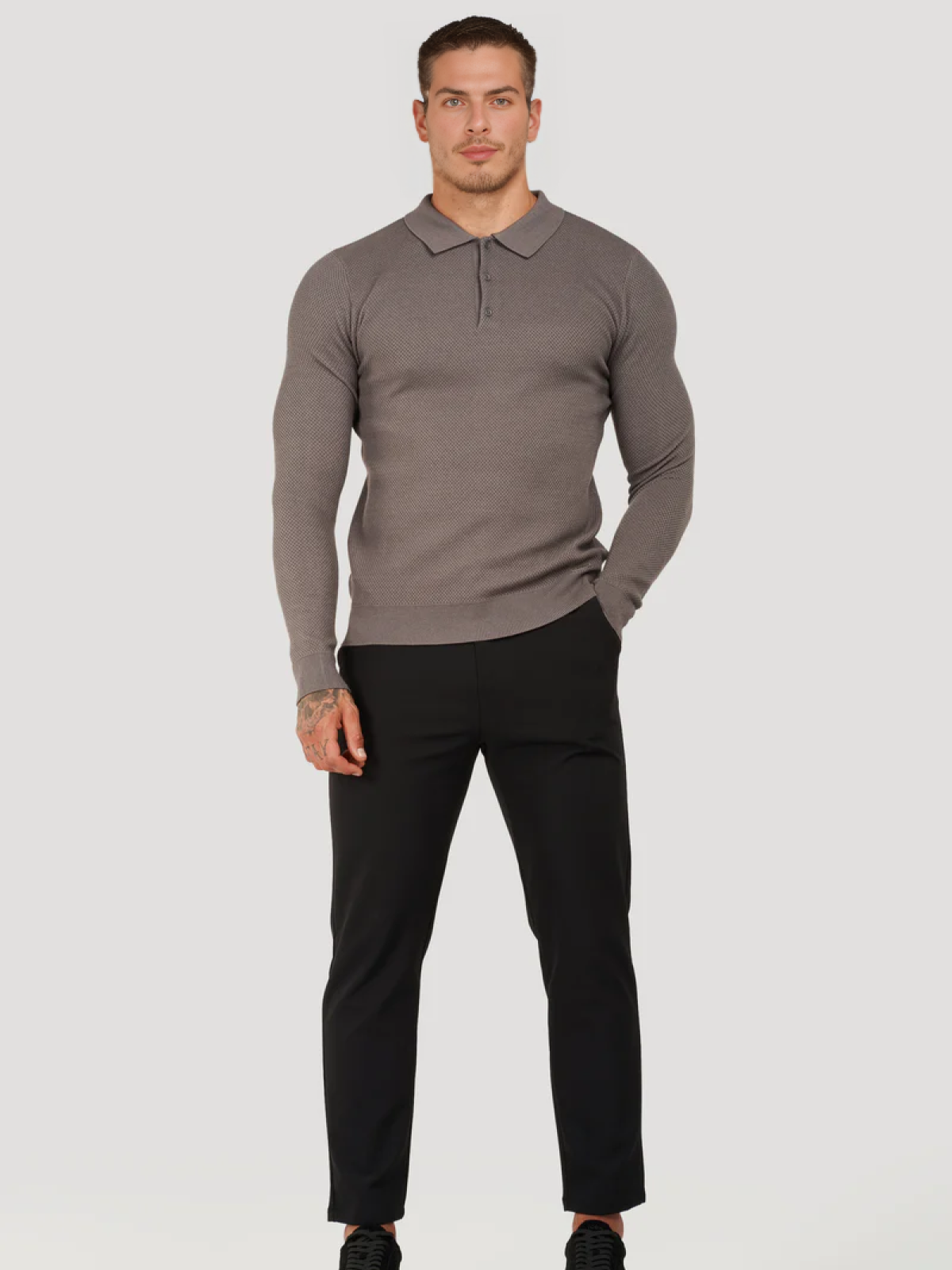 PEDRO - LONG SLEEVE POLO SHIRT