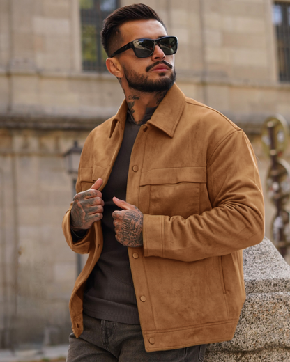 JERO - SUEDE UTILITY JACKET