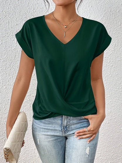 ELISE CASUAL V-NECK TEE