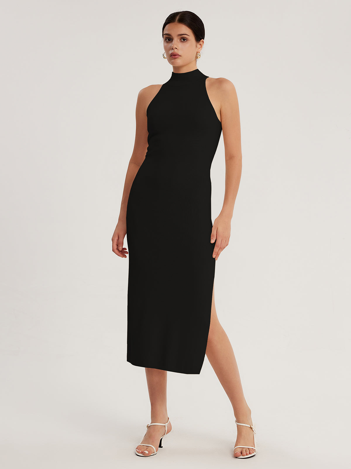 Turtleneck Halterneck Dress