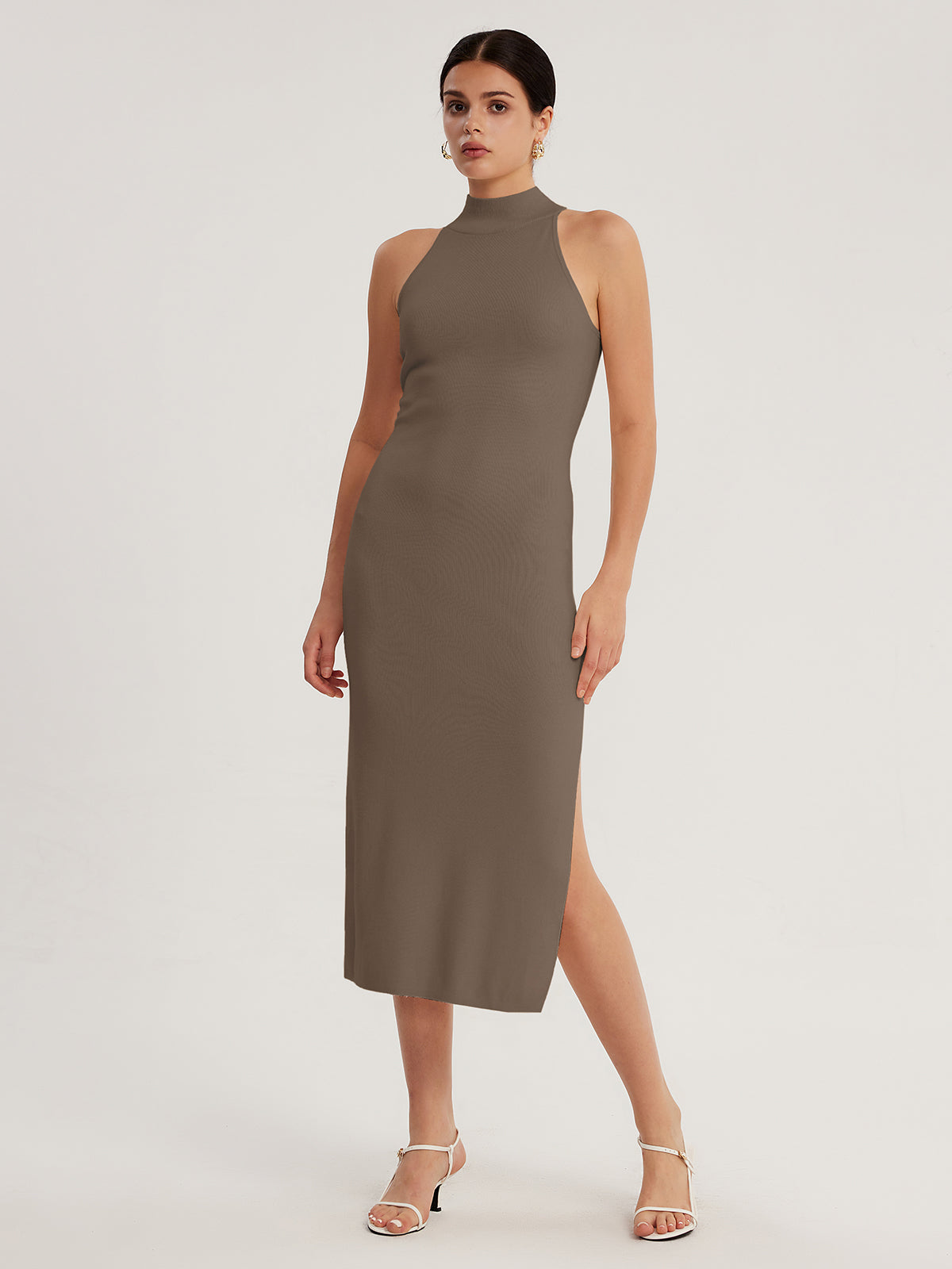 Turtleneck Halterneck Dress