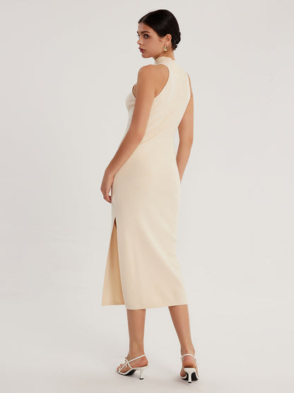 Turtleneck Halterneck Dress