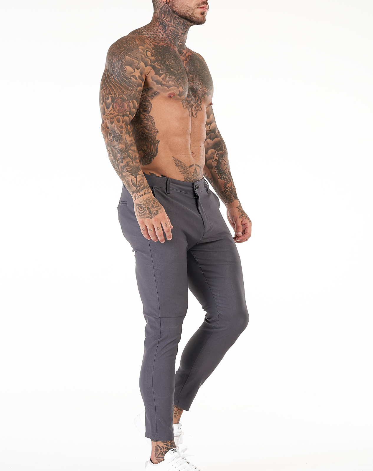 ENZO - GRAY PANTS