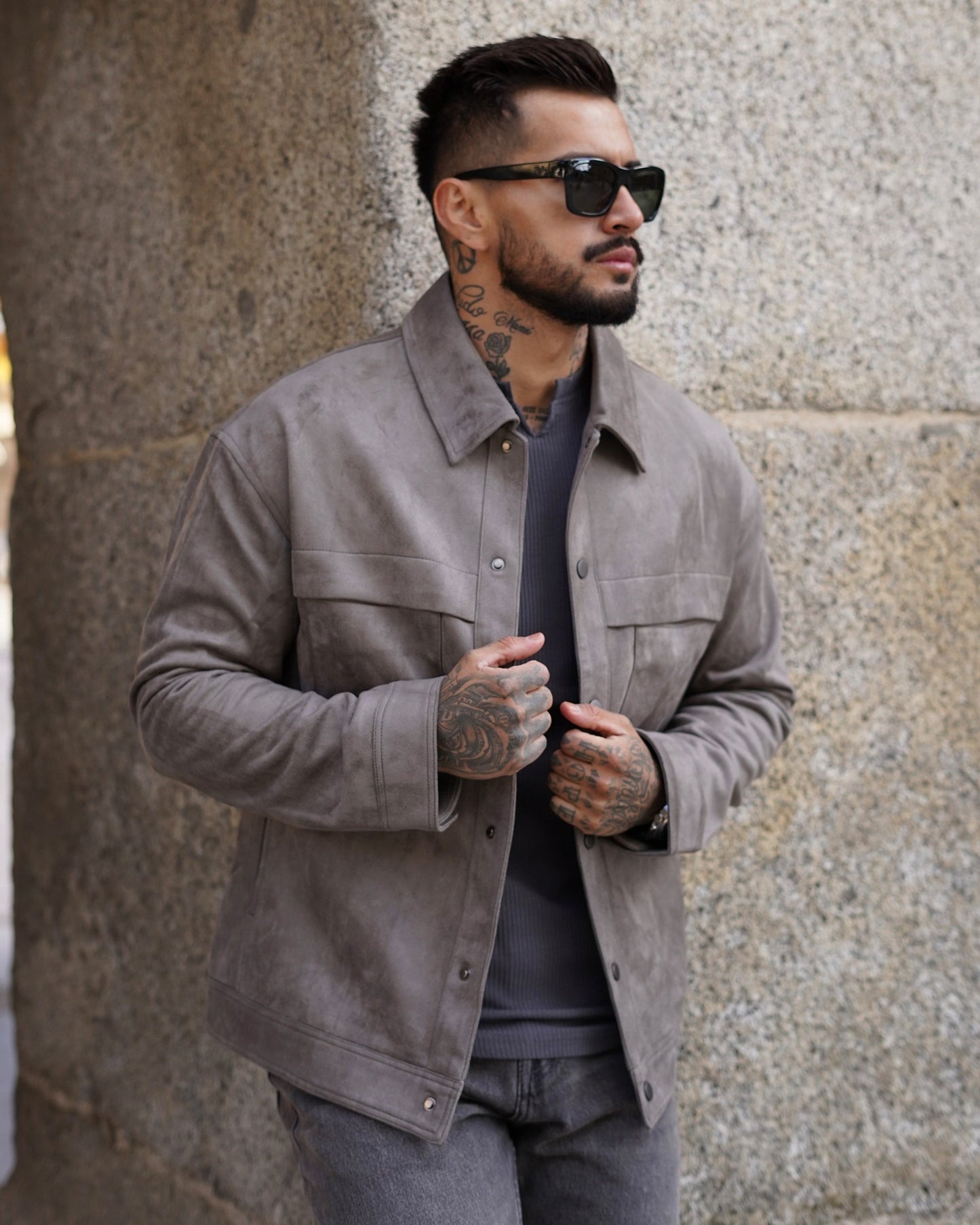 JERO - SUEDE UTILITY JACKET