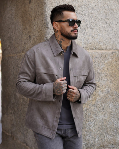 JERO - SUEDE UTILITY JACKET