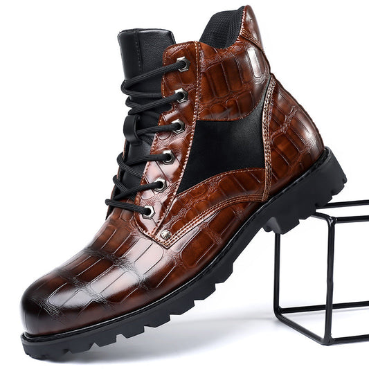 Rendell - Crocodile leather boots