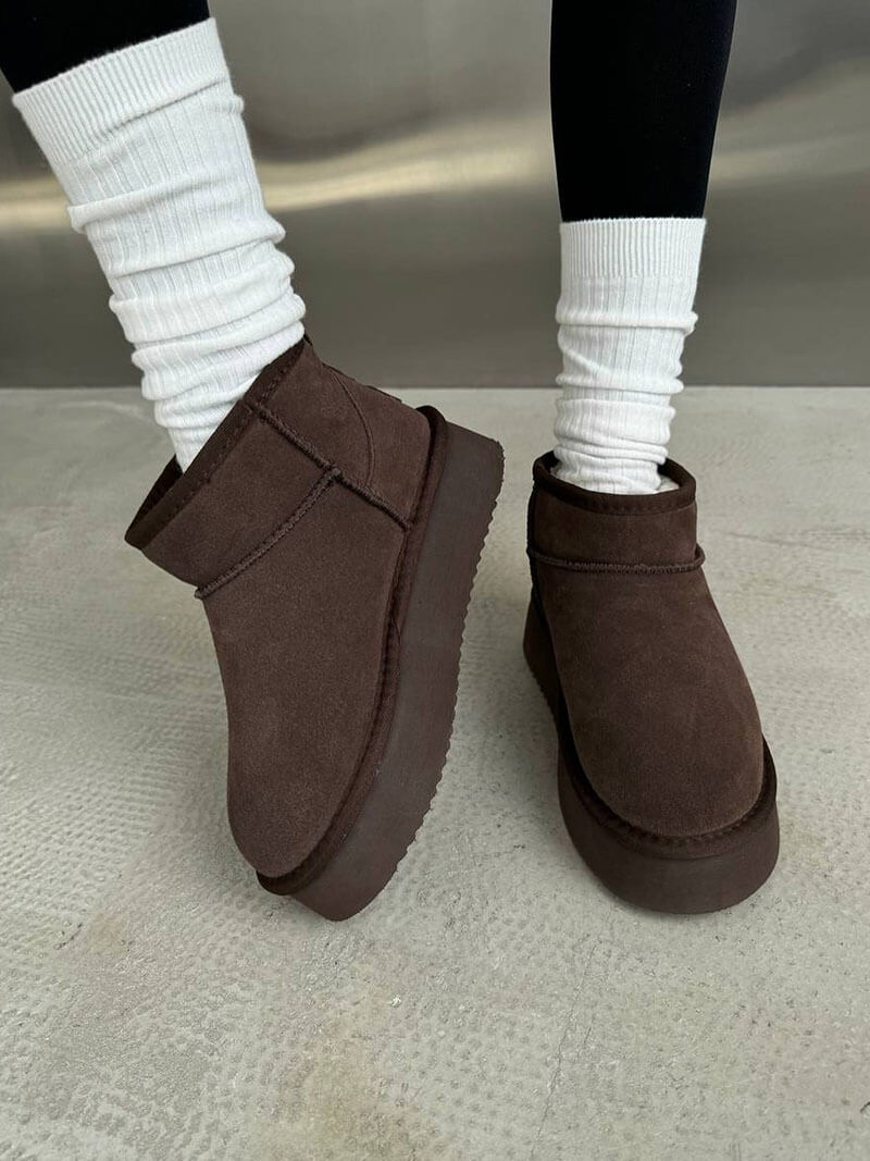 Lea Faux Suede Boots