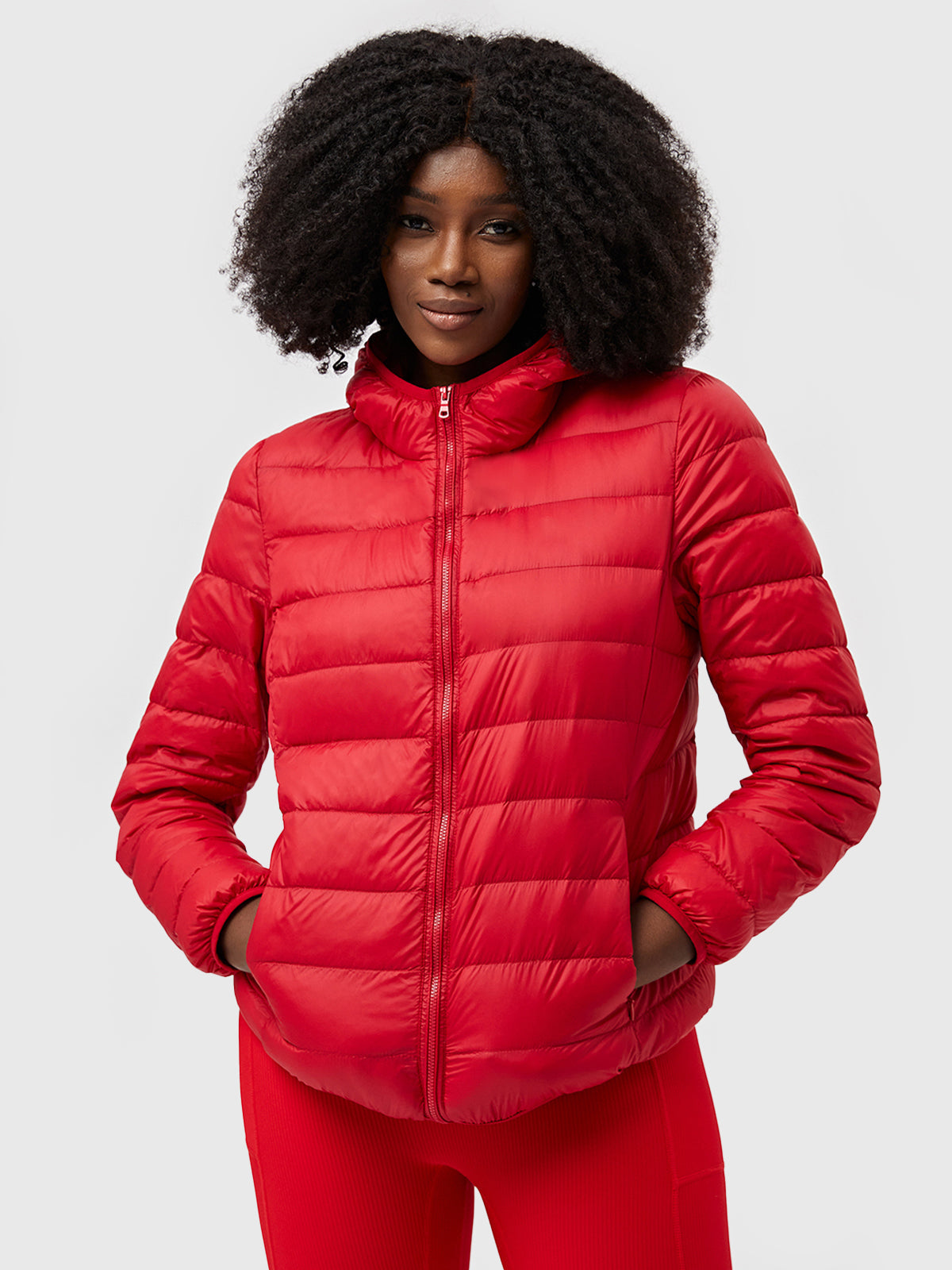 Featherweight Packable Down Puffer Hooded Jacket