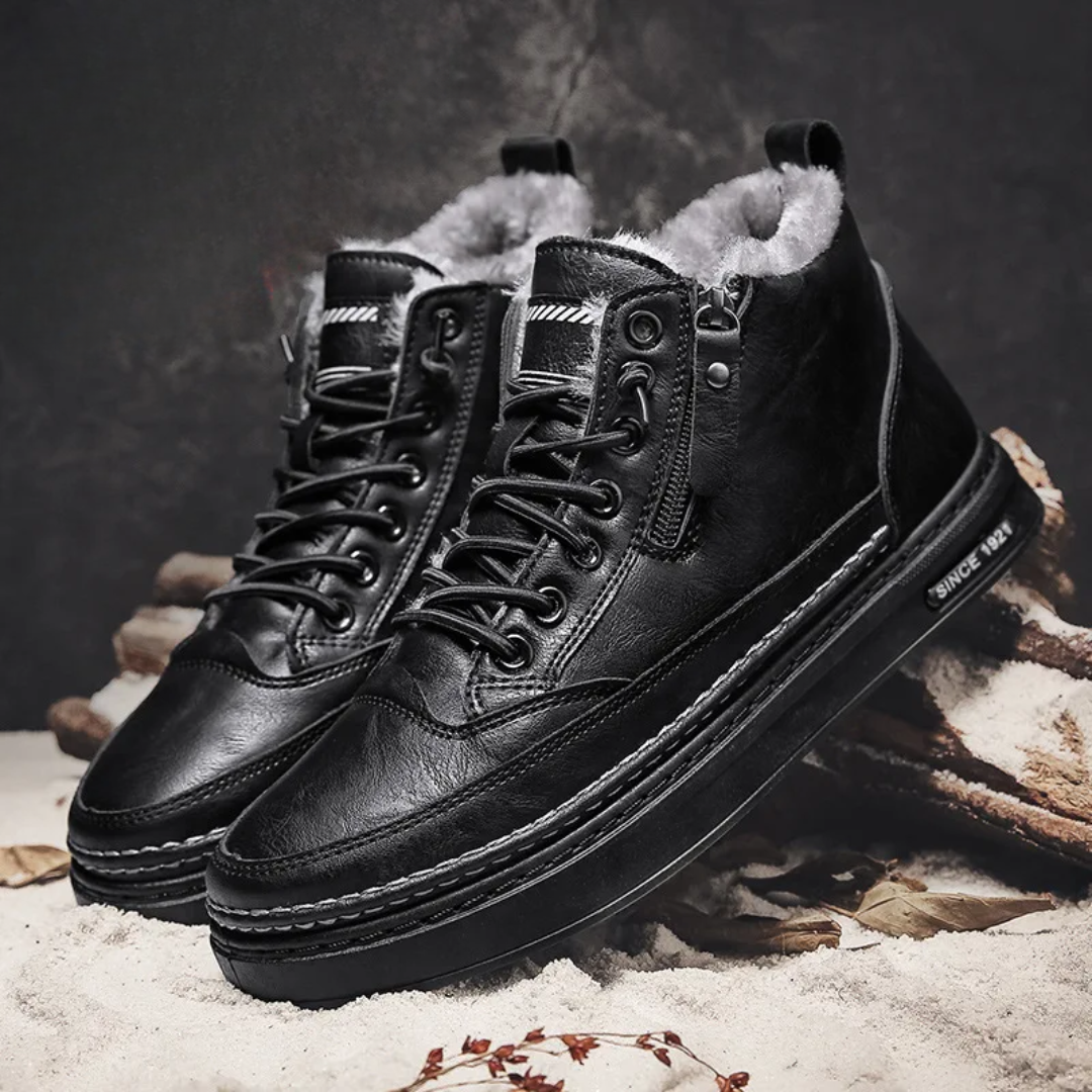 Bryson - Wide-fit Leather Winter Boots