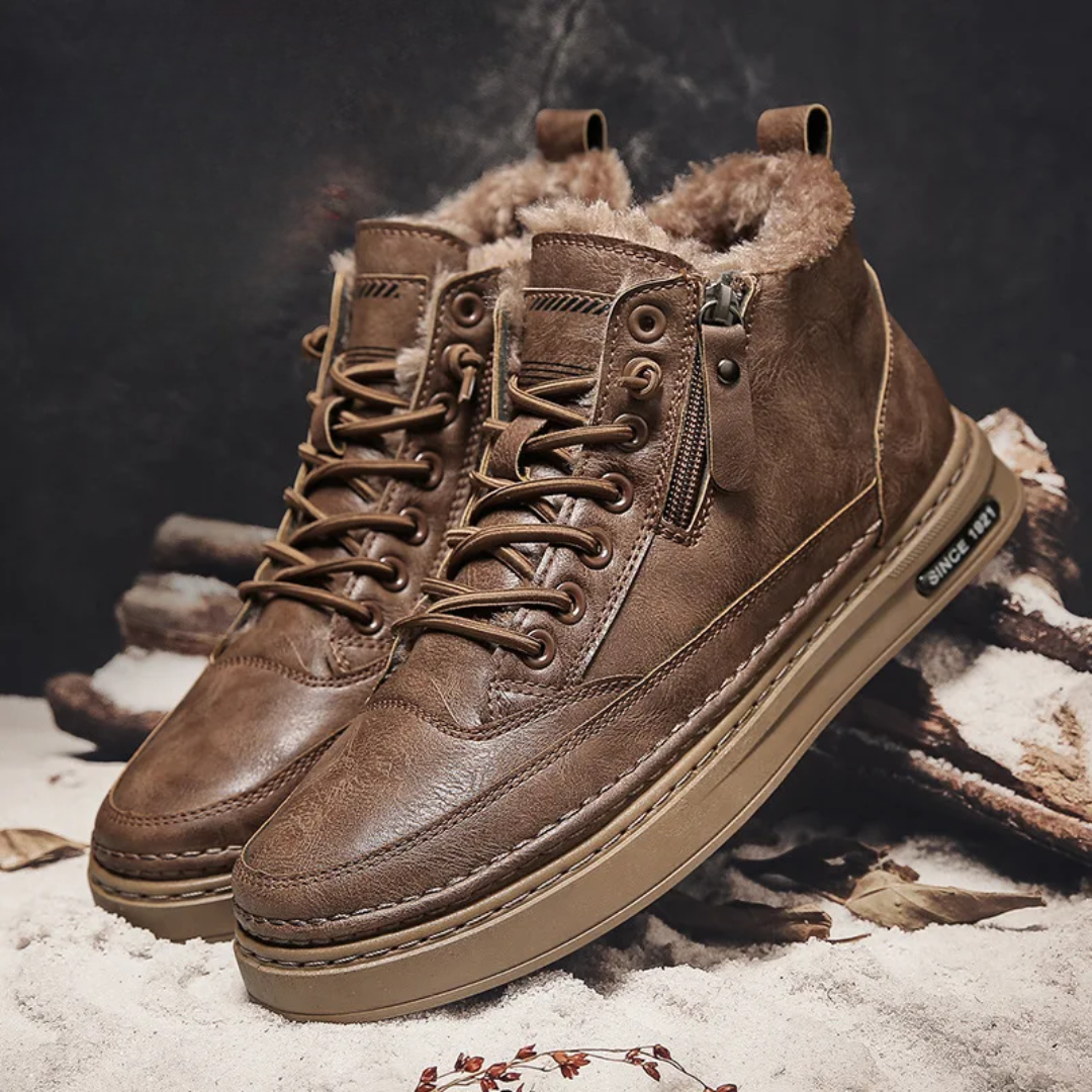 Bryson - Wide-fit Leather Winter Boots