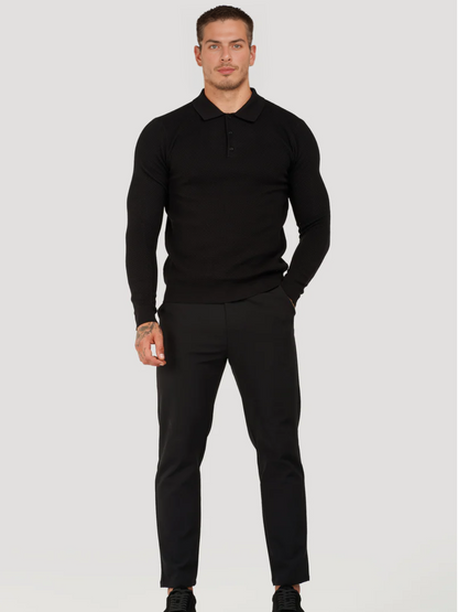 PEDRO - LONG SLEEVE POLO SHIRT