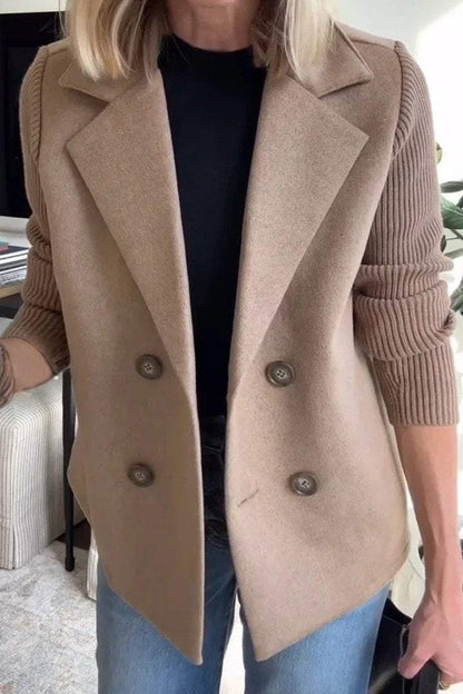 CELINE KNIT-SLEEVE BLAZER