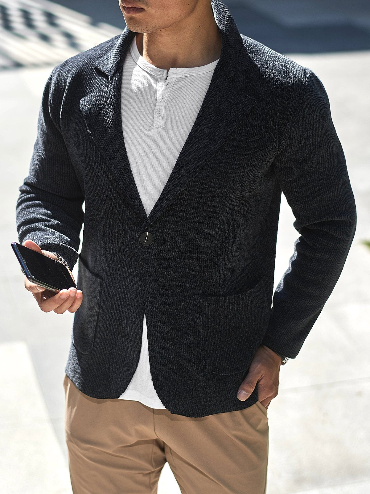 BLADE - KNIT SWEATER MIDWEIGHT BLAZER