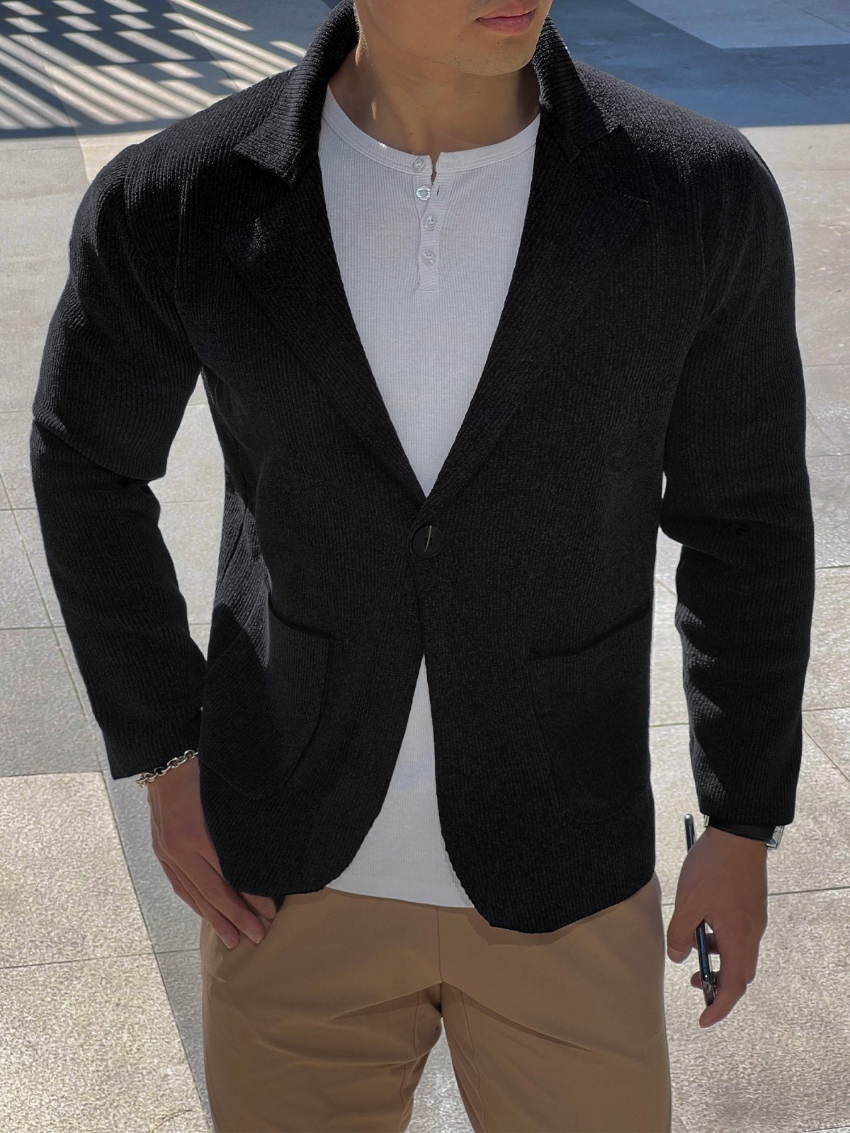 BLADE - KNIT SWEATER MIDWEIGHT BLAZER