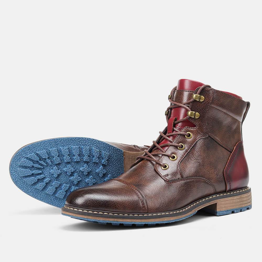 Aaron - Handmade premium leather Oxford boots