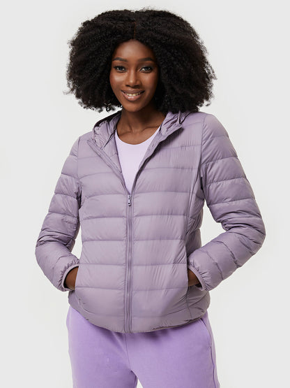 Featherweight Packable Down Puffer Hooded Jacket