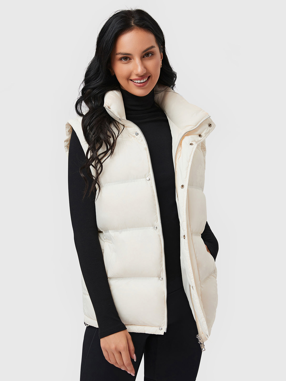 2 Ways to Wear Down Puffer Jacket With Removable Sleeves